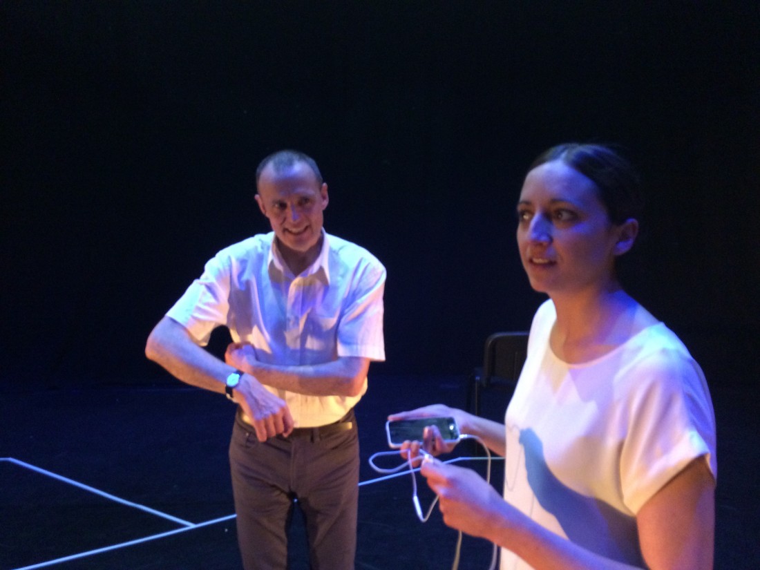 Graeme Rose as Yanis Varoufakis and Rochi Rampal. Graeme Rose as Yanis Varoufakis and Rochi Rampal. The Should We Stay or Should We Go Show.