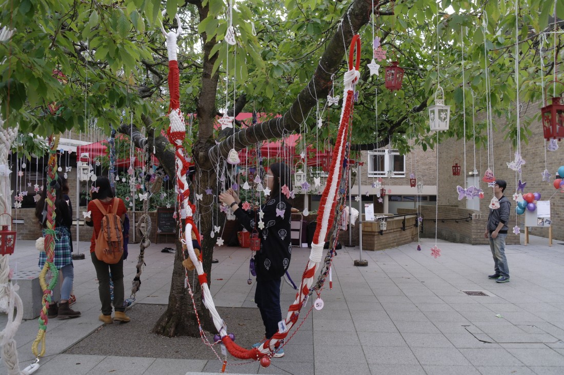 Wishing Tree (Community Day) The Wishing Tree outside the Peter Scott Gallery, Lancaster University.