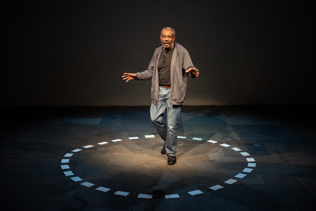 Forced Ents: To Move in Time (Arms out) To Move in Time, a new monologue by Tim Etchells and Forced Entertainment. Tuesday 19 February 2019.