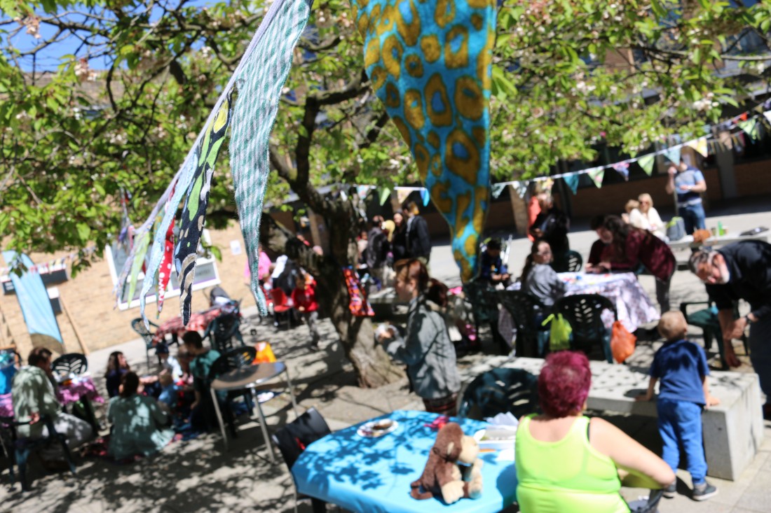 OPEN Family and Community Day Activities outside the Peter Scott Gallery. Part of the OPEN Family and Community Day.