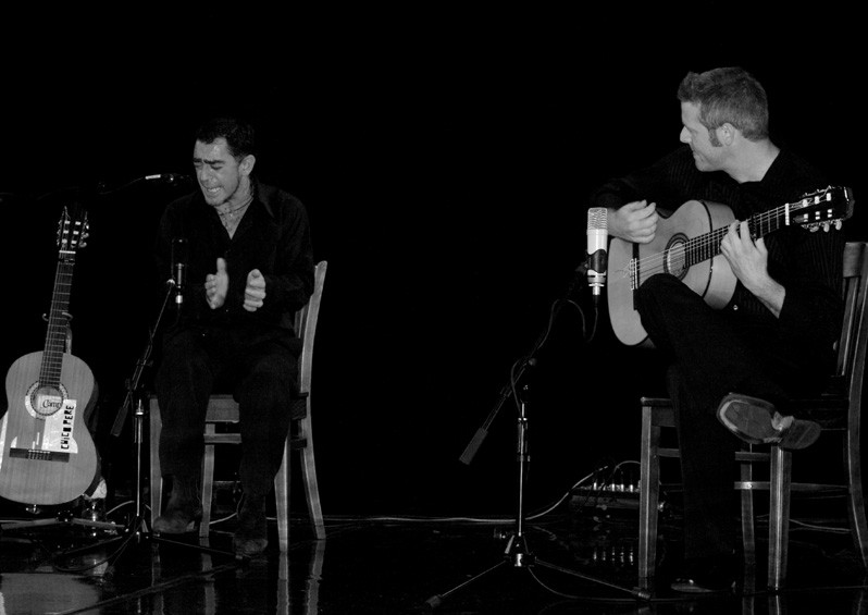 Calaita Flamenco Son (Black and White Photo) Calaita Flamenco Son perform at the Nuffield Theatre (Lancaster) on 6th December 2012 as part of Live at LICA's music programme.
