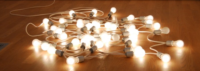 <em>A Certain Distance, Endless Light: A Project by Felix Gonzalez-Torres and William Mckeown</em>, Installation view mima, 2010. Photo: Stephen Turner. Courtesy of AV Festival 10