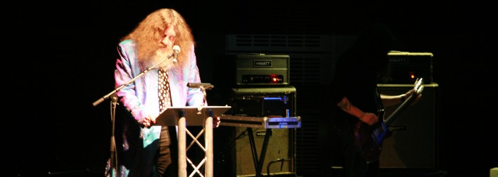 Alan Moore, <em>English Journey Revisited</em>, 2010. Photo: Louise Hepworth. Courtesy of AV Festival 08.