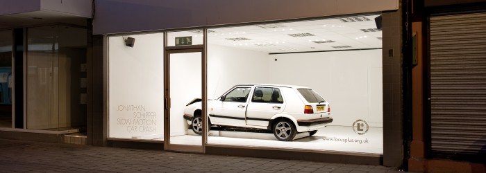 Jonathan Schipper, <em>Slow Motion Car Crash</em>, 2012. Photo: Colin Davison. Courtesy of AV Festival 12.