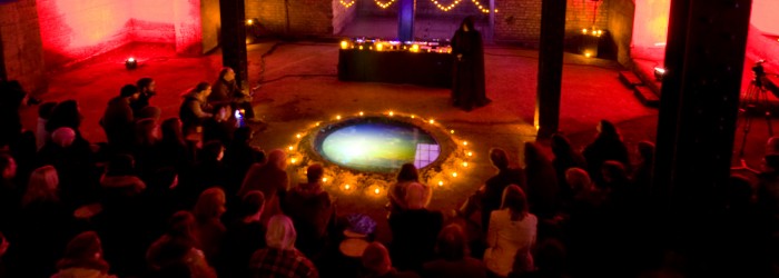 Attila Csihar, <em>A Scrying: First and Second Action (NCL)</em>, 2012. Photo: Colin Davison. Courtesy of AV Festival 12.